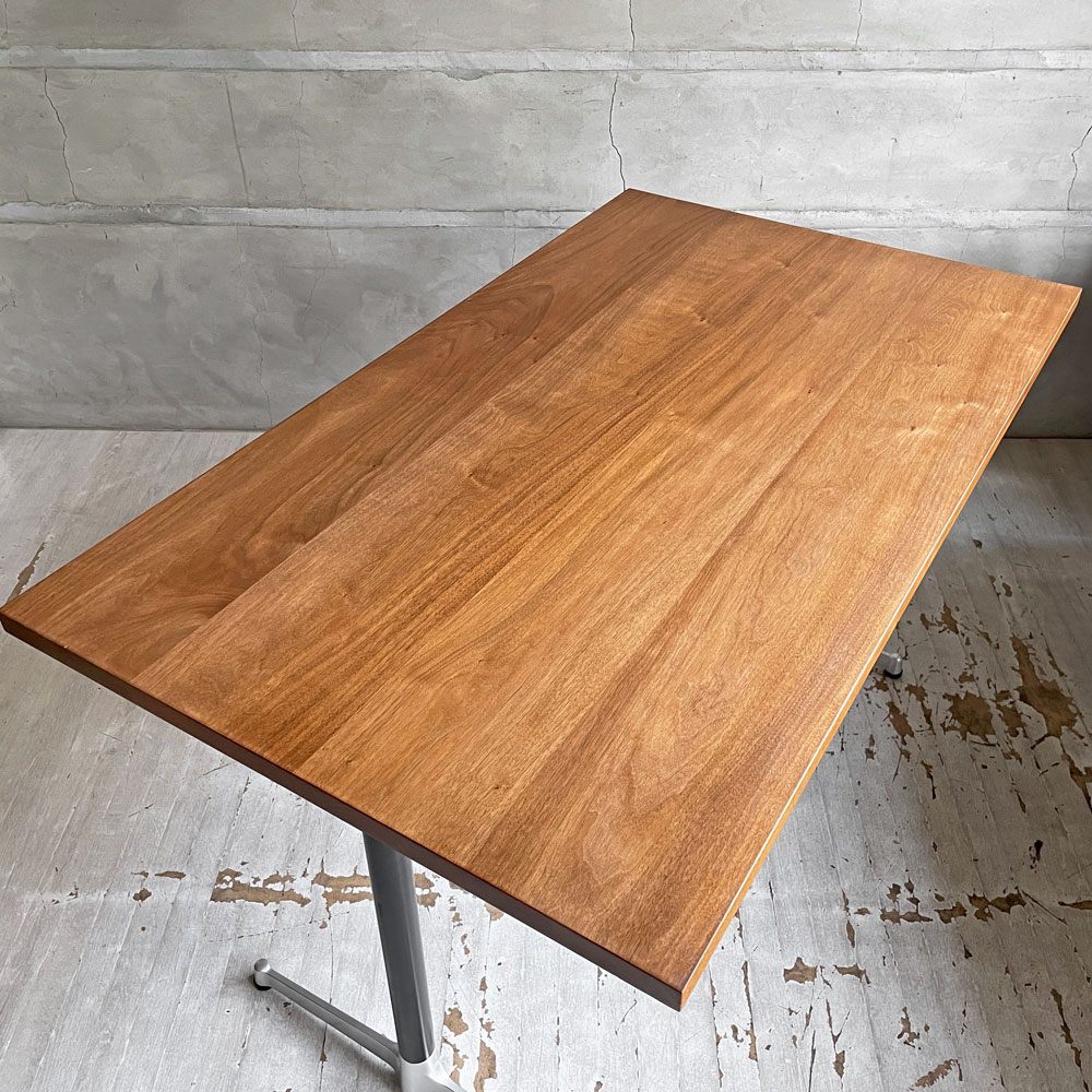 グリニッチ greeniche カフェテーブル Cafe Table ダイニングテーブル W120×D70×H70cm ウォールナット無垢材×スチールレッグ ♪