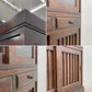 九州民芸家具 食器棚 カップボード ミズメザクラ材 ガラス扉 W90cm 民藝 和モダン 〓