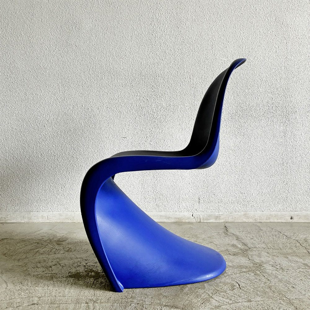 ヴィトラ vitra パントンチェア Panton Chair ブルー 屋内外使用可 ヴェルナー・パントン 旧モデル 廃番カラー ミッドセンチュリー スペースエイジ A 〓