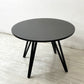 かなでもの KANADEMONO ザ・カフェテーブル THE CAFE TABLE トライアングル 4pin ラウンド Φ100cm ラバーウッド × スチール ブラック ●