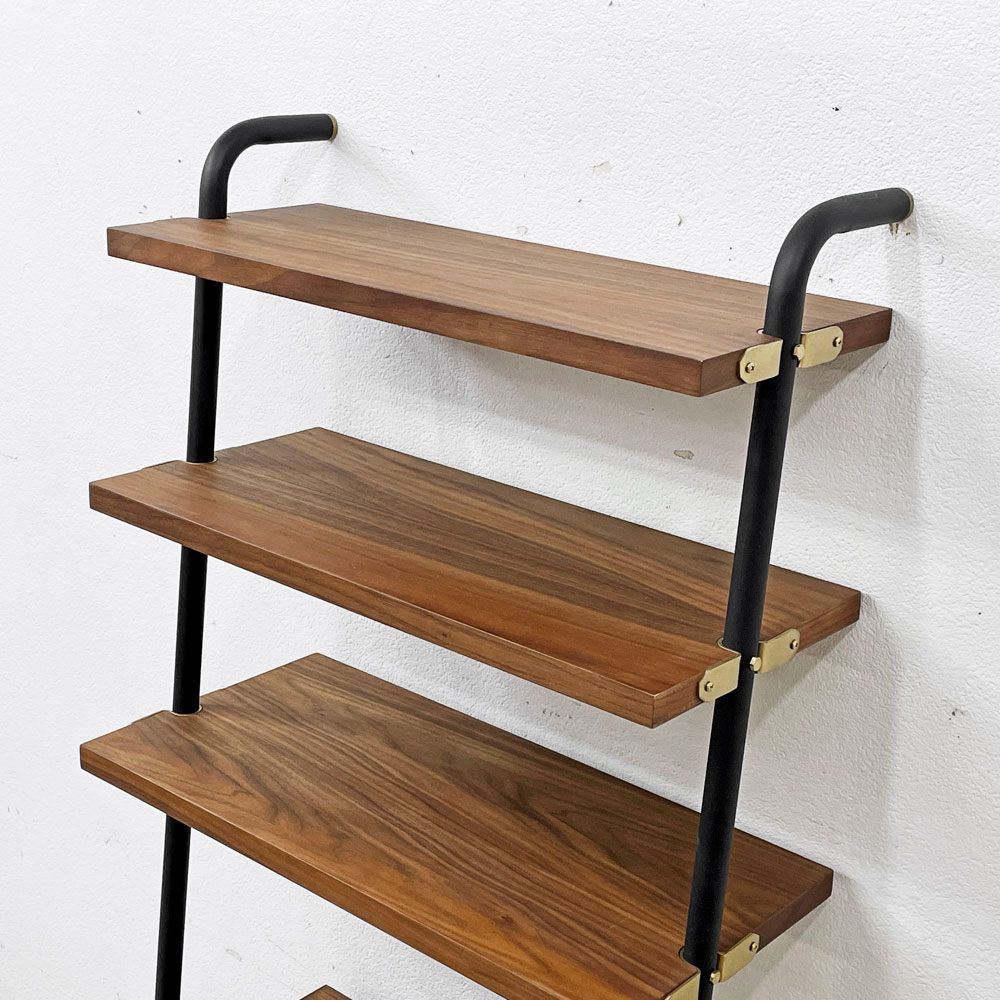 ステラワークス Stellar Works バレット ハイファイ コンソール Valet Hi-Fi Console オープンシェルフ ラダーシェルフ 4段 立て掛け式 W64.5cm 本棚 飾り棚 ●