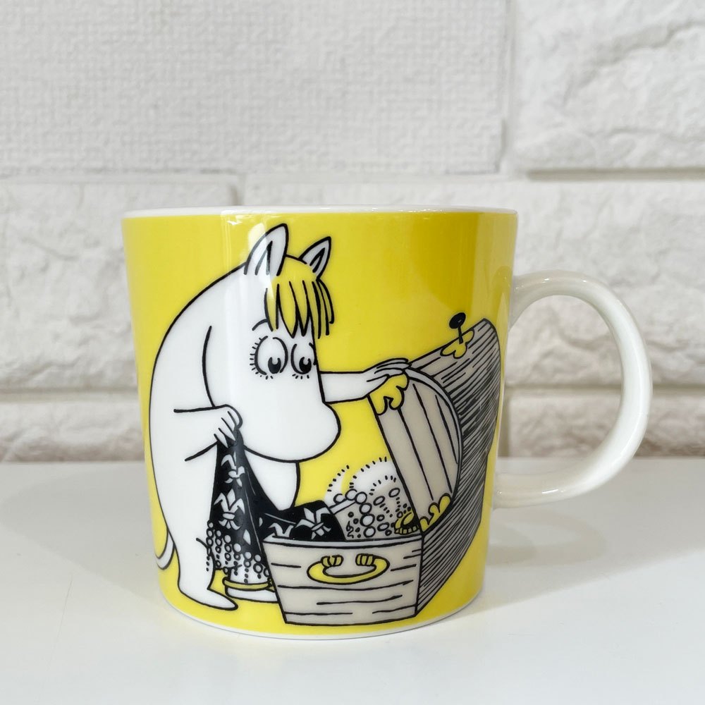 アラビア ARABIA ムーミンマグ MOOMIN スノークのお嬢さん フローレン イエロー 廃番 フィンランド 北欧食器 ◎