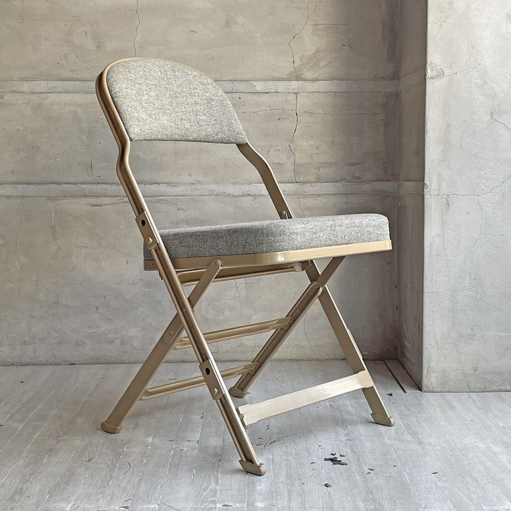 クラリン CLARIN フォールディングチェア FOLDING CHAIR フルクッション グレイヘザー 折りたたみ アメリカ製 P.F.S.取扱 定価￥30,800- ♪