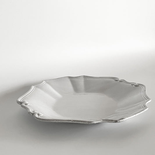 アスティエ・ド・ヴィラット Astier de Villatte レジャンス Regence ラージスーププレート 平皿 W23cm 陶器 フランス ■