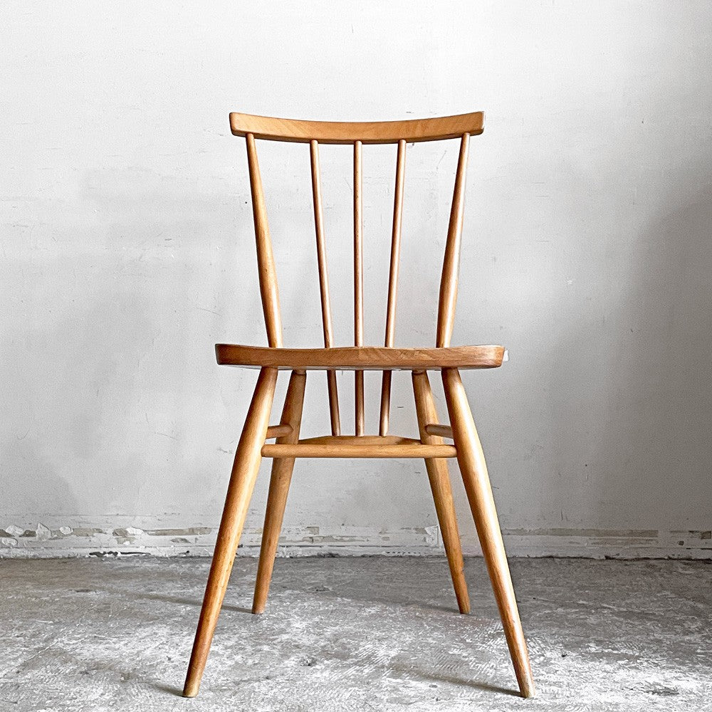 アーコール Ercol スティックバックチェア スピンドルチェア エルム材 UKビンテージ Vintage 英国家具 A ■