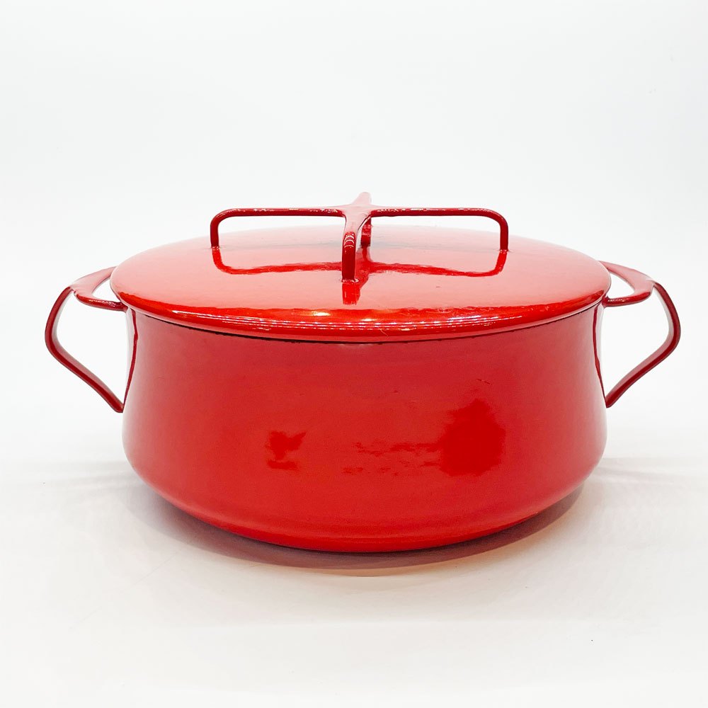 ダンスク DANSK コベンスタイル koben style ホーロー 両手鍋 Φ23cm レッド 琺瑯 イェンス・クイストゴー Jens Quistgaard  ビンテージ デンマーク製 ★