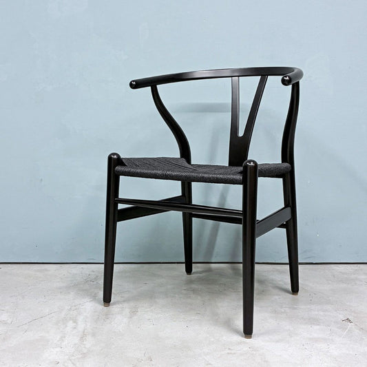カールハンセン＆サン Carl Hansen & Son CH24 Yチェア ブラックラッカー×ブラックペーパーコード ビーチ材 ハンス・J・ウェグナー デンマーク 北欧家具 ◎