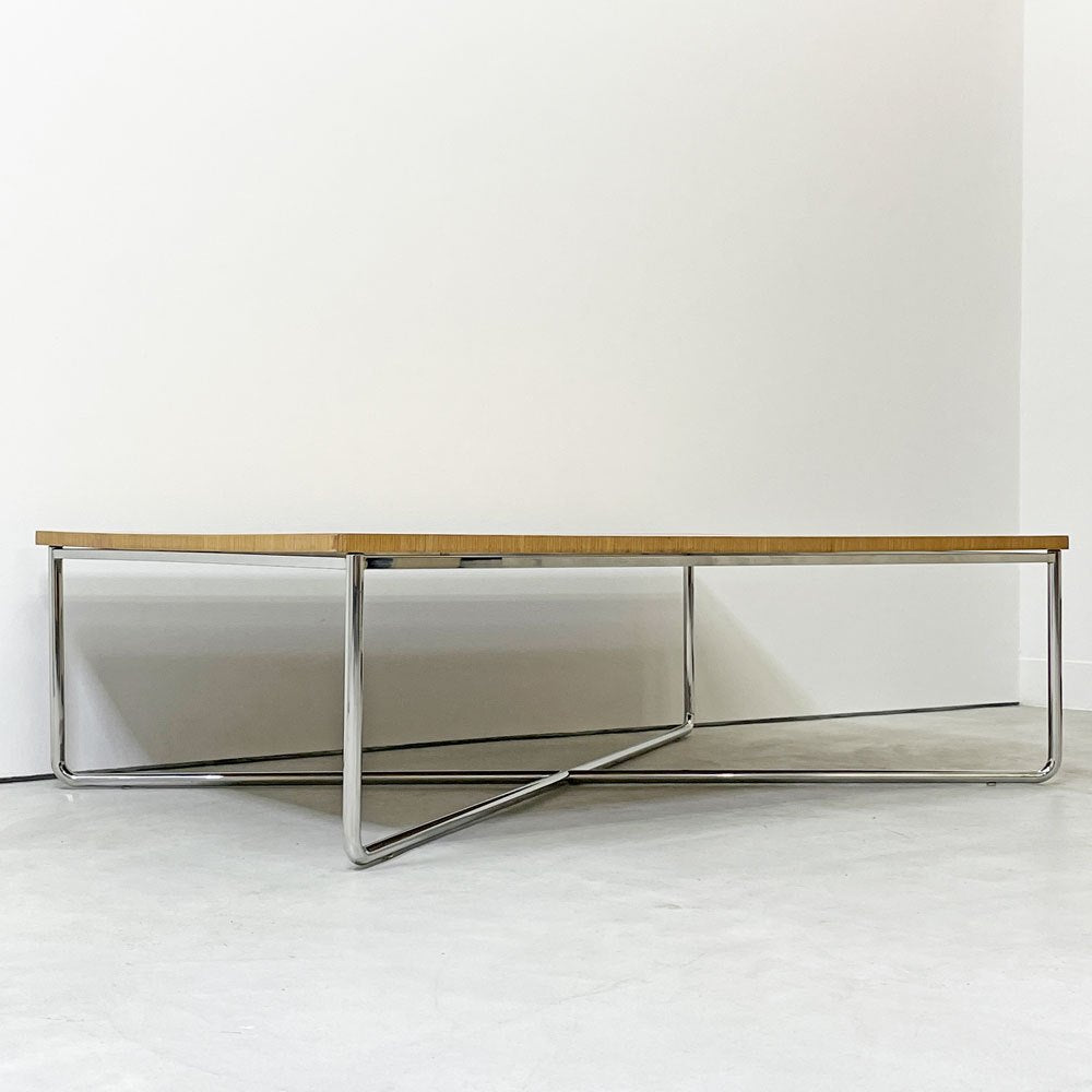 シボネ CIBONE センターテーブル ローテーブル オーク材 × スチール W120.5cm 片山正通 ナチュラルデザイン モダン ●