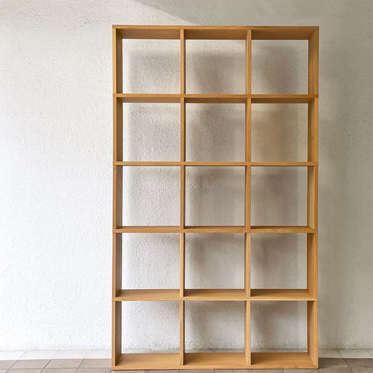 無印良品 MUJI スタッキングシェルフ 3列5段 オーク材 オープンシェルフ ナチュラルモダン 定価49,900円 ◇