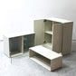 モンタナ MONTANA システムシェルフユニット SYSTEM SHELF UNIT 4ユニット キャビネット 木製扉＆ガラス扉＆ラック＆台輪 デンマーク ●