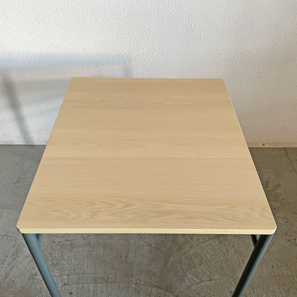マスターウォール MASTERWAL レ・フォルメ Les Formes ブルエ BLEUET ダイニングテーブル W70cm ウッドトップ スチールレッグ 外箱付 佐々木章行 定価￥143,000- 廃番 未使用品 〓