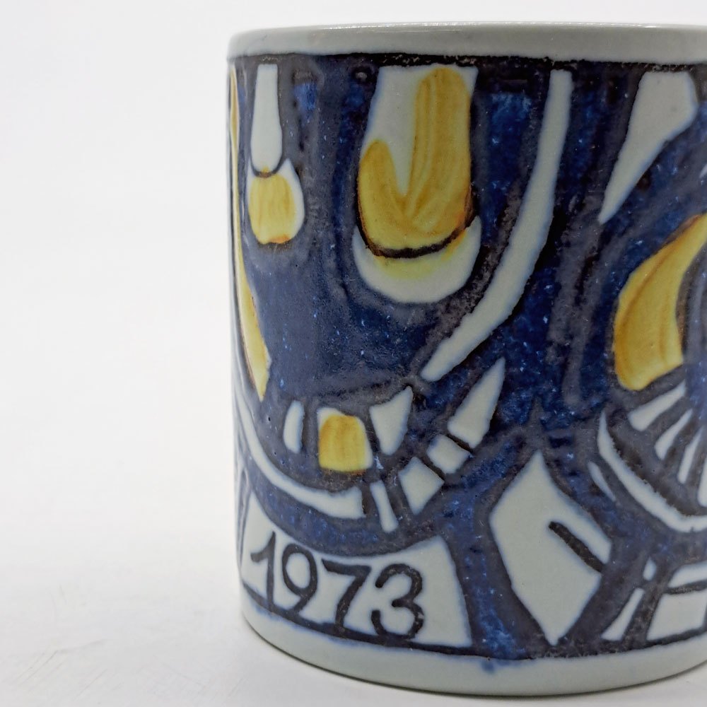 ロイヤルコペンハーゲン ROYAL COPENHAGEN イヤーマグ year mug アニュアルマグ Sサイズ 1973年 北欧ビンテージ デンマーク ●