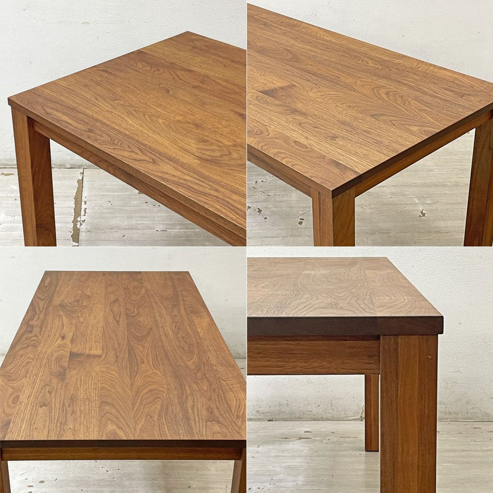 アクタス ACTUS レン REN ダイニングテーブル ウォールナット無垢材 W180 x D84.5cm モダンデザイン ●