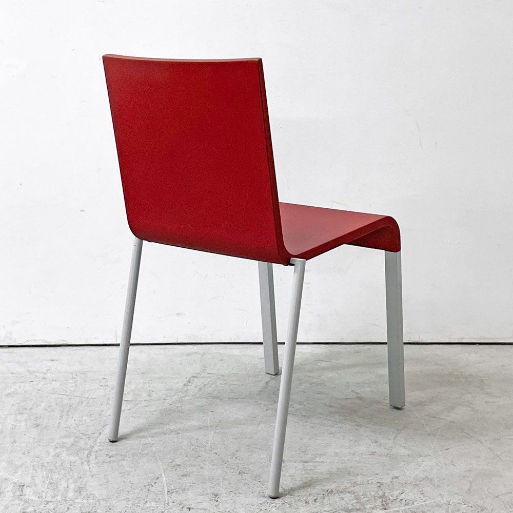 ヴィトラ vitra. ゼロスリー .03 ダイニングチェア スタッキングチェア マールテン・ヴァン・セーヴェレン Maarten Van Severen レッド C ●