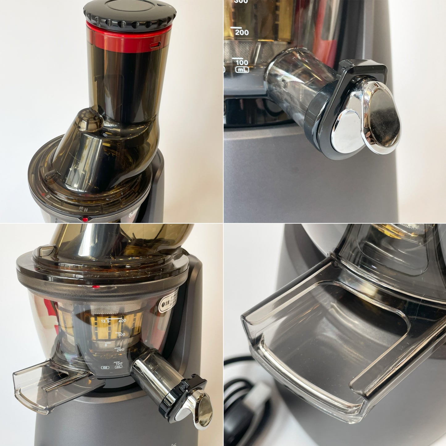 クビンス Kuvings ホールスロージューサー JSG-721R フローズンストレーナー付 コールドプレスジュース スムージー 美品 付属品完備 ★