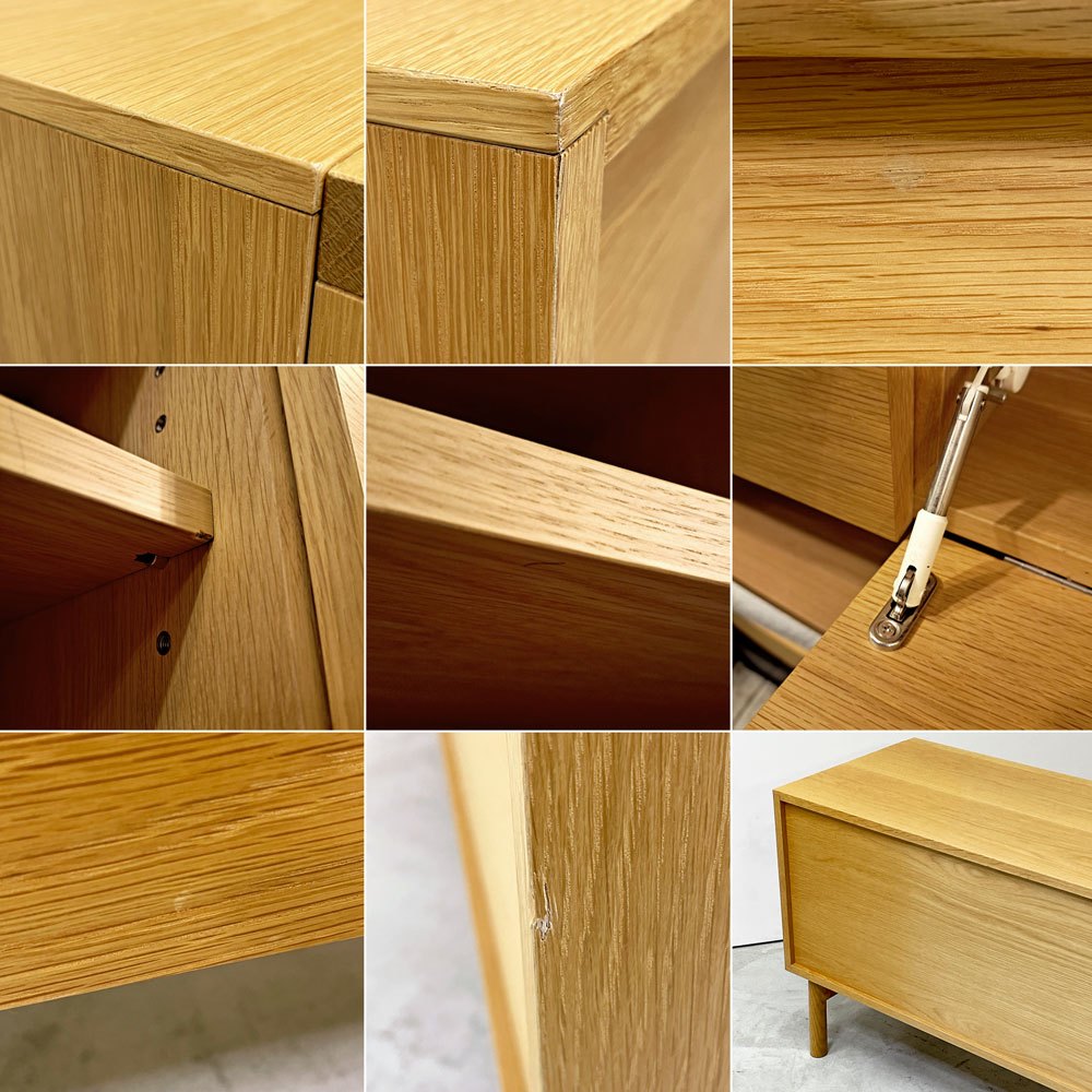 イデー IDEE スティルト サイドボード L STILT SIDEBOARD L テレビボード AVボード オーク材 W141cm マリナ・ボーティエ ナチュラル ●
