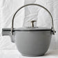ストウブ STAUB ラウンドティーポット ROUND TEA POT ケトル 1.15L 茶こし付き 鋳物ホーロー製 グラファイトグレー IH対応 直火使用可 箱付き ◇