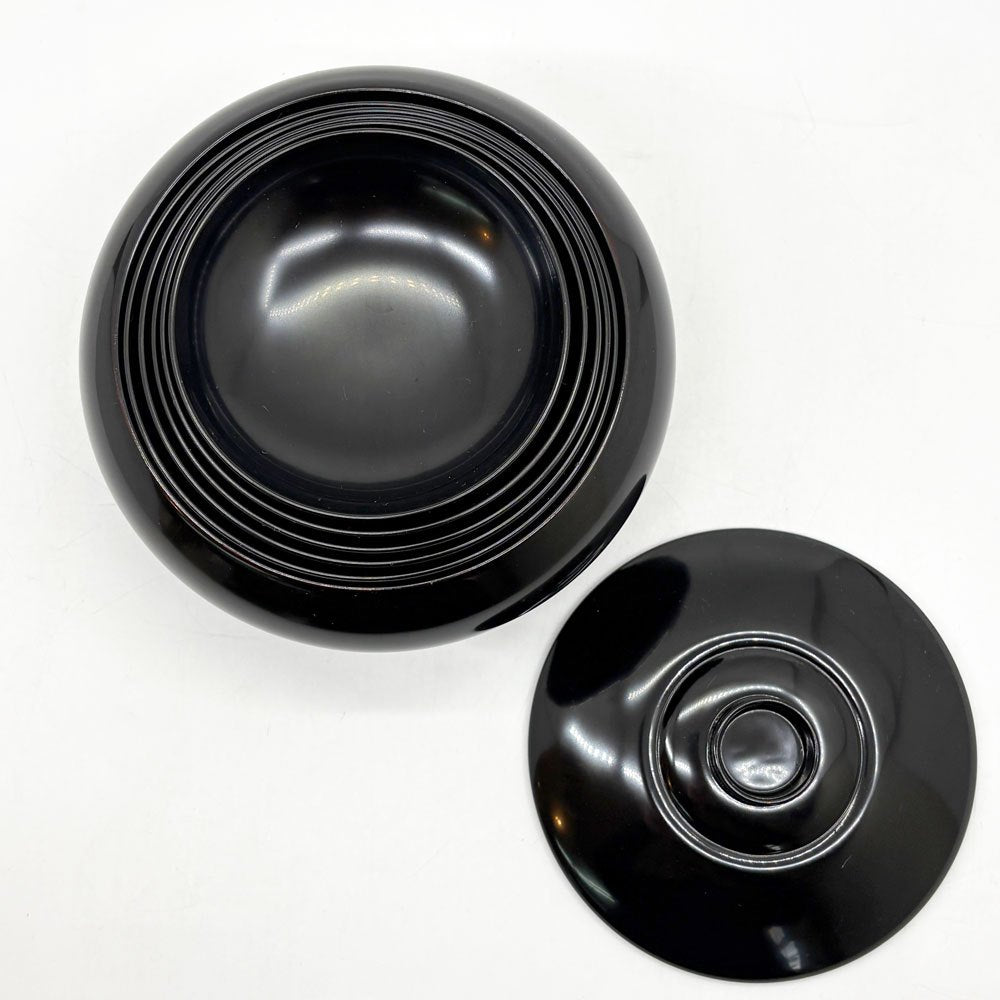 応量器 六椀重ね 蓋付 漆椀 漆器 和食器 黒塗 入れ子構造 ミニマルデザイン 伝統工芸品 A ●