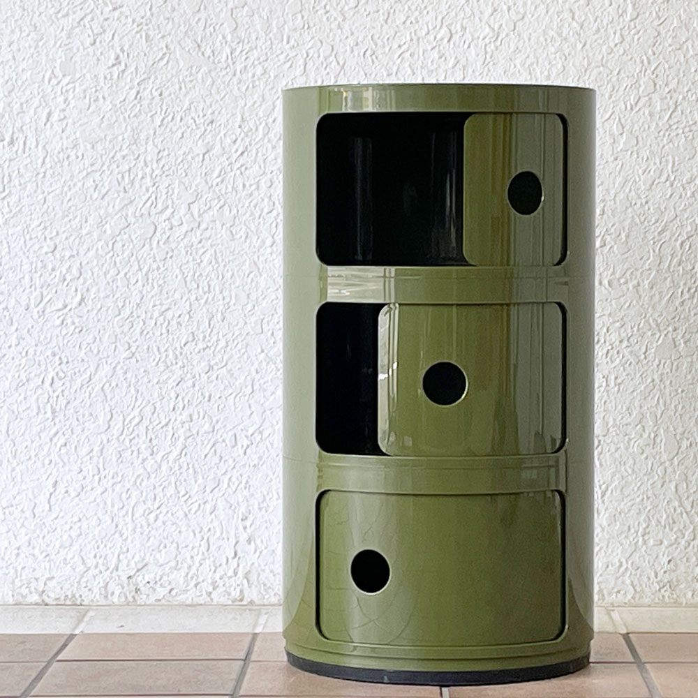 カルテル Kartell コンポニビリ 3段 ストレージボックス グリーン アンナ・カステッリ・フェリエーリ イタリア ◇