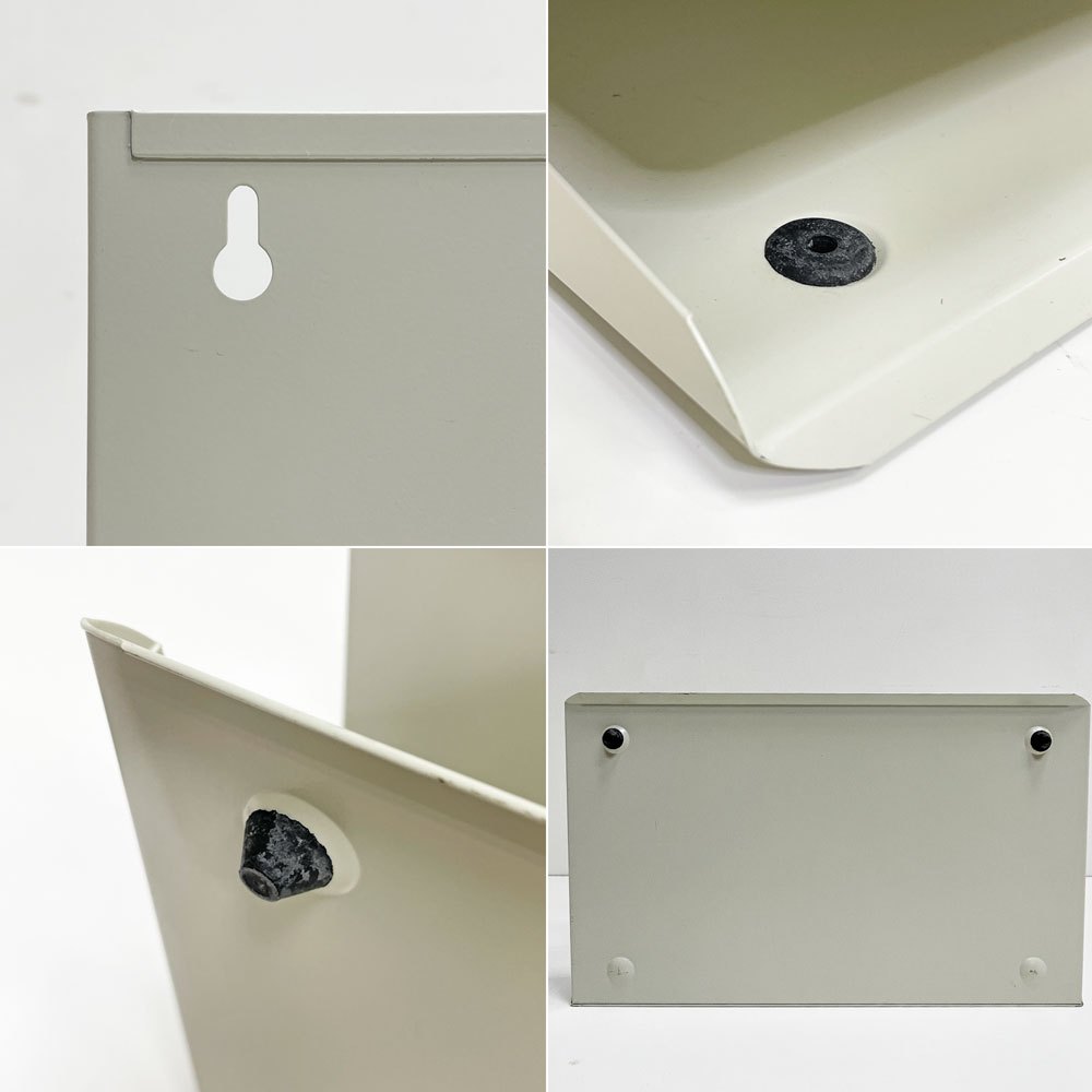 ビスレー BISLEY 3段 レターラック クリーム 書類棚 A4サイズ 横型 W38.5cm 壁掛け可 デスクアクセサリー 英国 廃番カラー ●