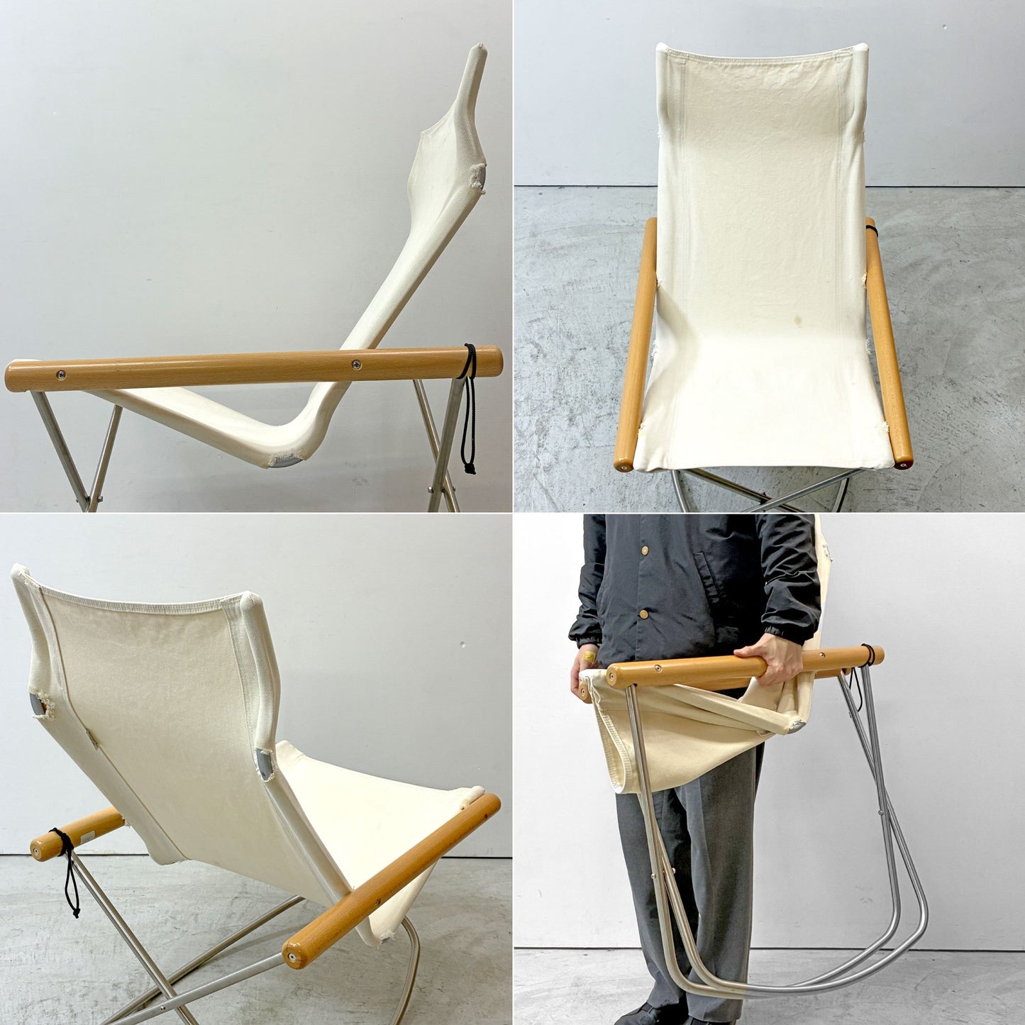 ニーチェア エックス Nychair X フォールディングチェア ロッキングチェア 折り畳み 新居猛 ●