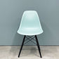 ハーマンミラー HermanMiller サイドシェルチェア ドゥエルレッグ DSW アクアスカイ × エボニー ポリプロピレン製 イームズ ミッドセンチュリー B ◎