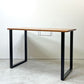 かなでもの KANADEMONO ザ・テーブル THE TABLE スタンディングデスク ラバーウッド材 ブラウン × ブラックスチール脚 W155xH104cm ●