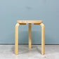 アルテック Artek スツール60 Stool60 バーチ材 ナチュラルラッカー 3本脚 アルヴァ・アアルト フィンランド 北欧 talo購入品 ◎