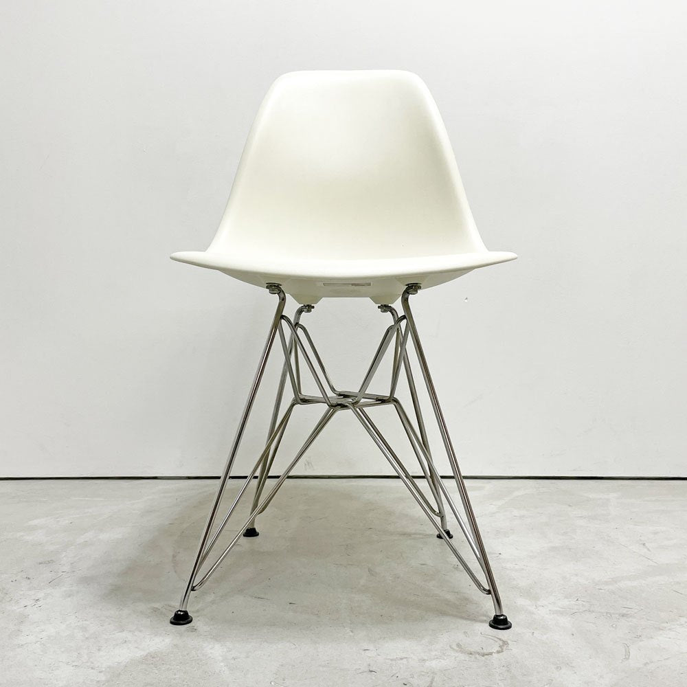 ハーマンミラー Herman Miller サイドシェルチェア ポリプロピレン製 ホワイト エッフェルベース C&R イームズ ミッドセンチュリー ●
