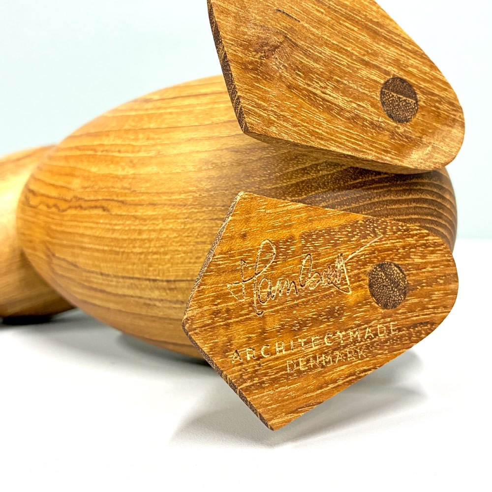 アーキテクトメイド Architectmade ダック Duck チーク無垢材 オブジェ H18cm ハンス・ボーリン Hans Bolling デンマーク 北欧雑貨 定価￥32,450- ◎