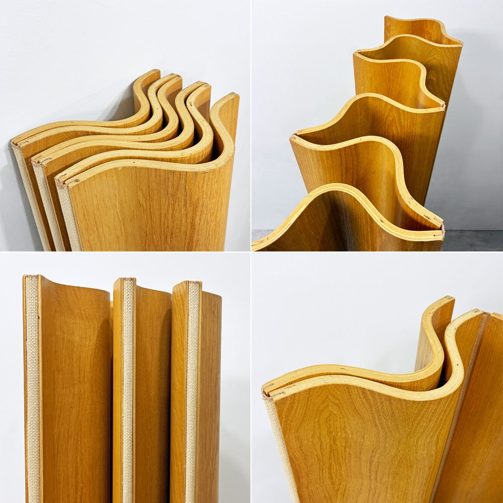 ハーマンミラー Herman Miller モールデッド プライウッド フォールディング スクリーン パーテーション C&Rイームズ ミッドセンチュリー ●