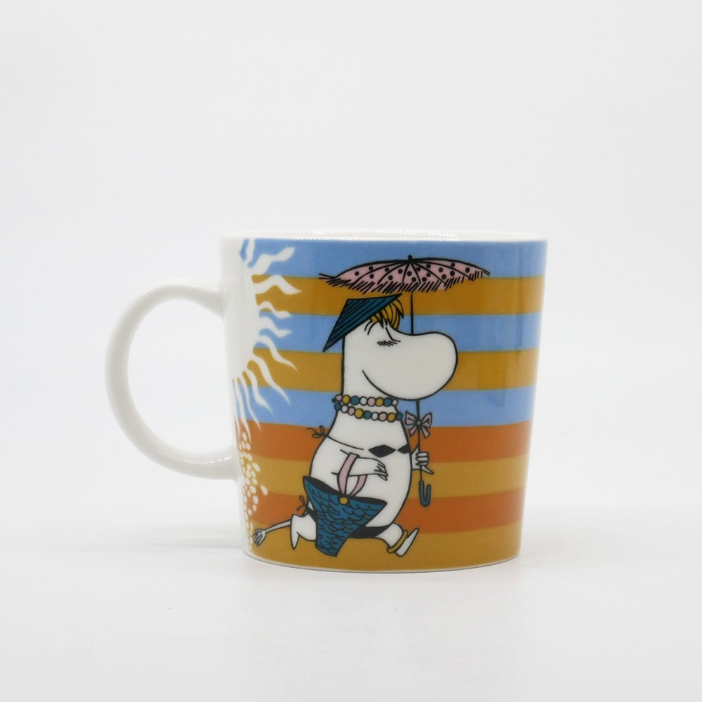 アラビア ARABIA ムーミンマグ MOOMIN オンザビーチ 2008年 夏限定 フィンランド 北欧食器 箱付き ●