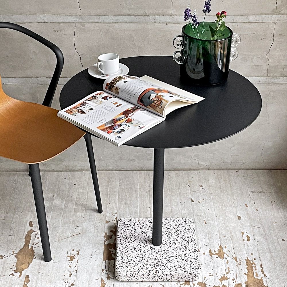 ヘイ HAY テラゾー TERRAZZO TABLE ラウンドテーブル カフェテーブル アンスラサイト 人工大理石 デンマーク 北欧家具 ♪