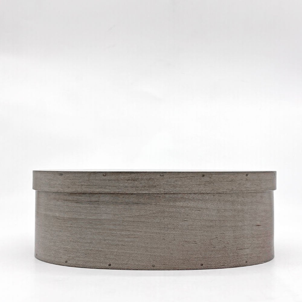 井藤昌志 IFUJI シェーカー オーバル ティッシュボックス Oval TISSUE BOX gray 草木染め イタヤカエデ L25×W17.7×H8.5cm 木工作家 ●