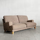 モモナチュラル MOMO Natural トッドリュクス TODD LUXE ハイバック3Pソファ＆オットマン W190cm カバーリングファブリック ブラウン系 廃番 〓