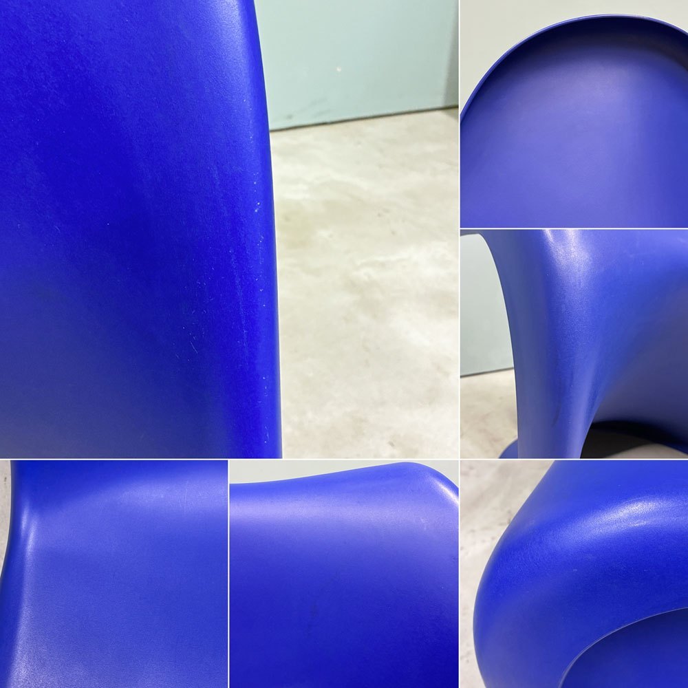 ヴィトラ vitra パントンチェア スタッキングチェア ブルー ヴェルナー・パントン Panton ミッドセンチュリー スペースエイジ A ◎
