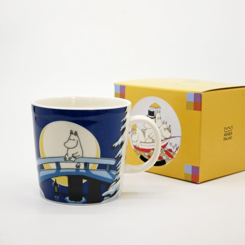 アラビア ARABIA ムーミンマグ MOOMIN ウィンターナイト 2006年 冬限定 フィンランド 北欧食器 箱付き ●
