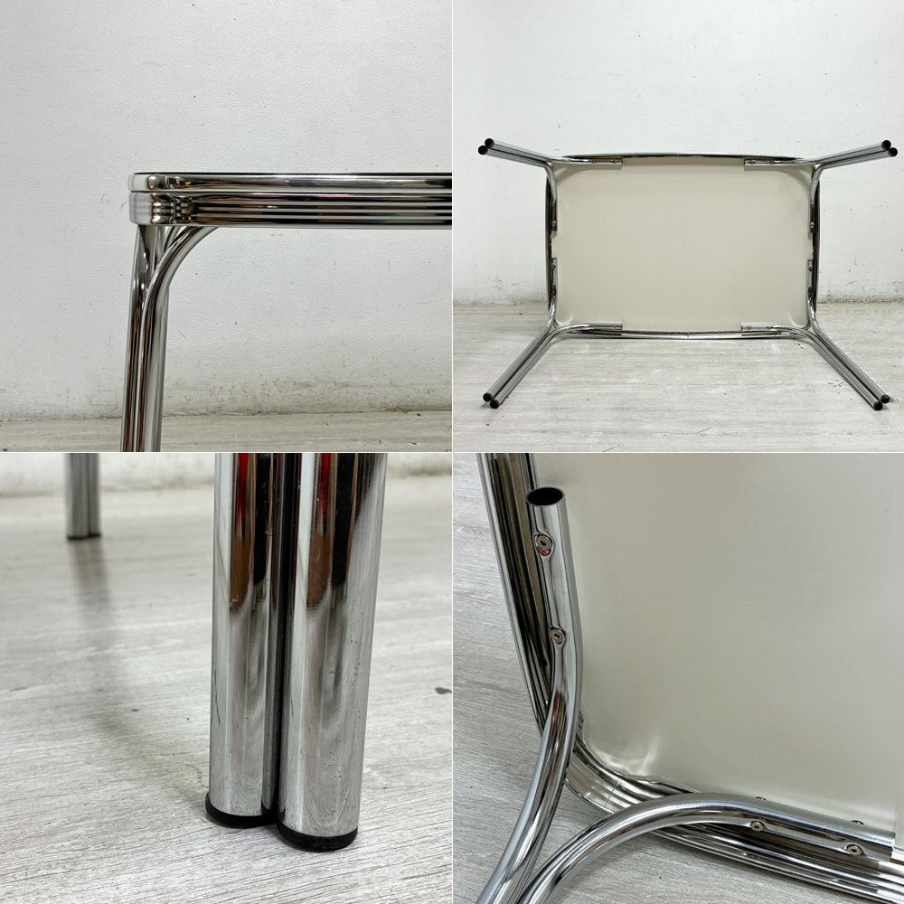 コカ・コーラ Coca Cola ダイナーテーブル Uシリーズ Coke Diner Table U Series PJ-1150D W115cm ガラストップ 50sビンテージスタイル 店舗什器 US ●