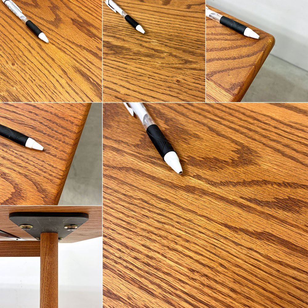 アクタス ACTUS スープ SOUP ダイニングテーブル Aレッグ テーパー オーク材 チョコ ダークブラウン系 オイル仕上げ W160cm 北欧スタイル ●