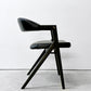 スクエアルーツ SQUARE ROOTS ランナチェア LANNA CHAIR ダイニングチェア アームチェア オーク材×牛革 レザー 参考価格￥77,000- A ●