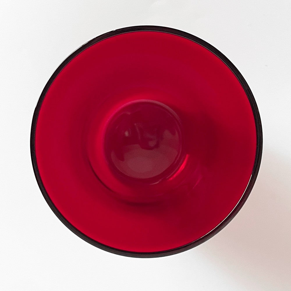 ヌータヤルヴィ Nuutajarvi #2744 タンブラー グラス レッド カイ・フランク Kaj Franck ガラス Φ7cm × H6.5cm 北欧食器 ビンテージ ■