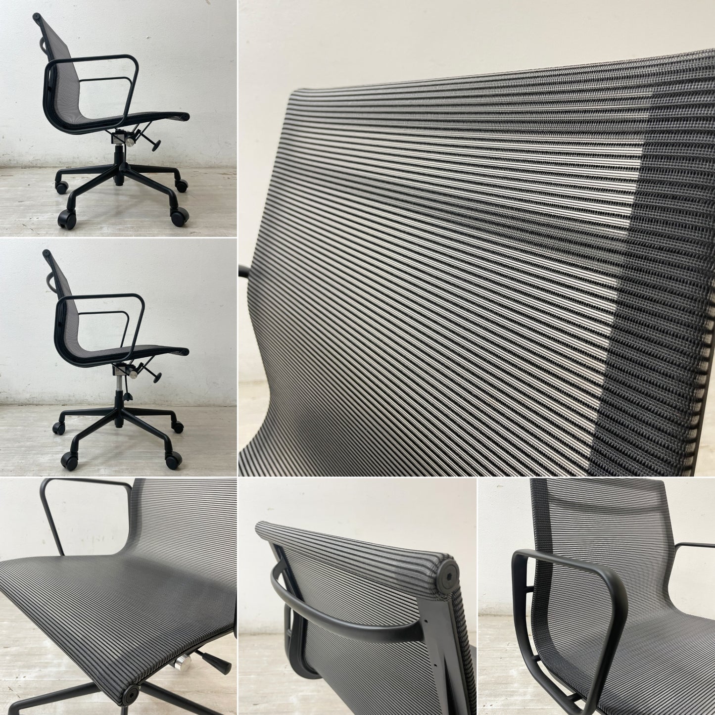 クラッシュゲート CRASH GATE ナイス NICE アルミナム オフィス メッシュチェア 関家具 未使用展示品●