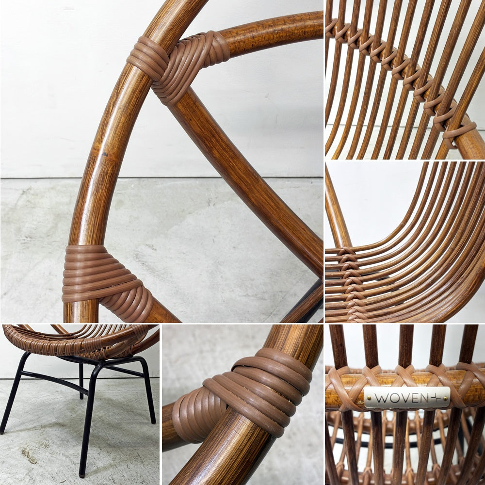 クラッシュゲート CRASH GATE ノットアンティークス Knot antiques ビゼットチェア BIZET CHAIR ラウンジチェア ラタン 藤 ナチュラルモダン カフェ ●