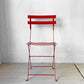 フェルモブ Fermob ビストロ BISTRO メタルチェア METAL CHAIR フォールディング ガーデンチェア レッド 折りたたみ フランス 定価¥22,000- ★