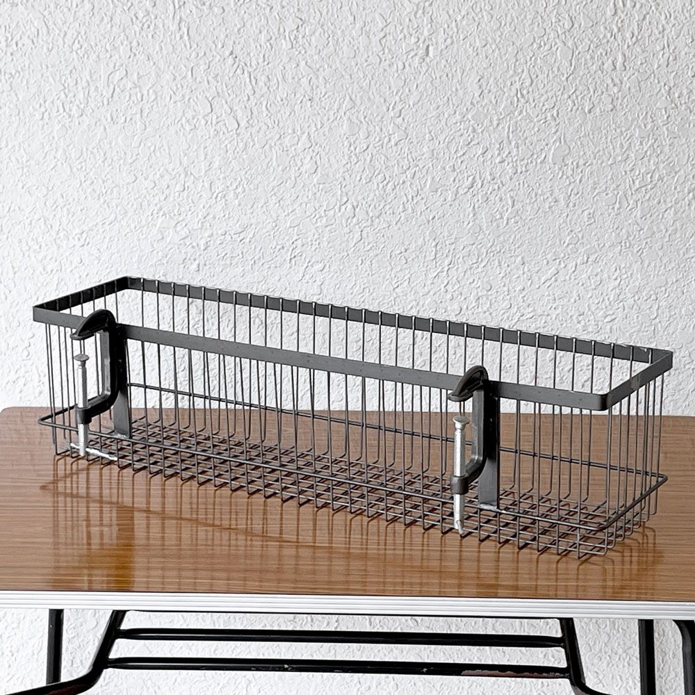 クラッシュゲート CRASH GATE ポットバスケット クランパー POT BASKET CLAMPER 収納バスケット スチール W81cm 関家具 インダストリアルデザイン 定価¥17,600- ◇