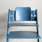 ストッケ STOKKE トリップトラップ TRIPP TRAPP ベビーチェア キッズチェア S/N3～ プラスチック背もたれ付 ブルー ノルウェー 北欧家具 ■