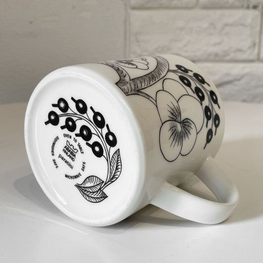 アラビア ARABIA パラティッシ PARATIISI マグカップ ブラック 350ml 旧ロゴ 北欧食器 B ◎