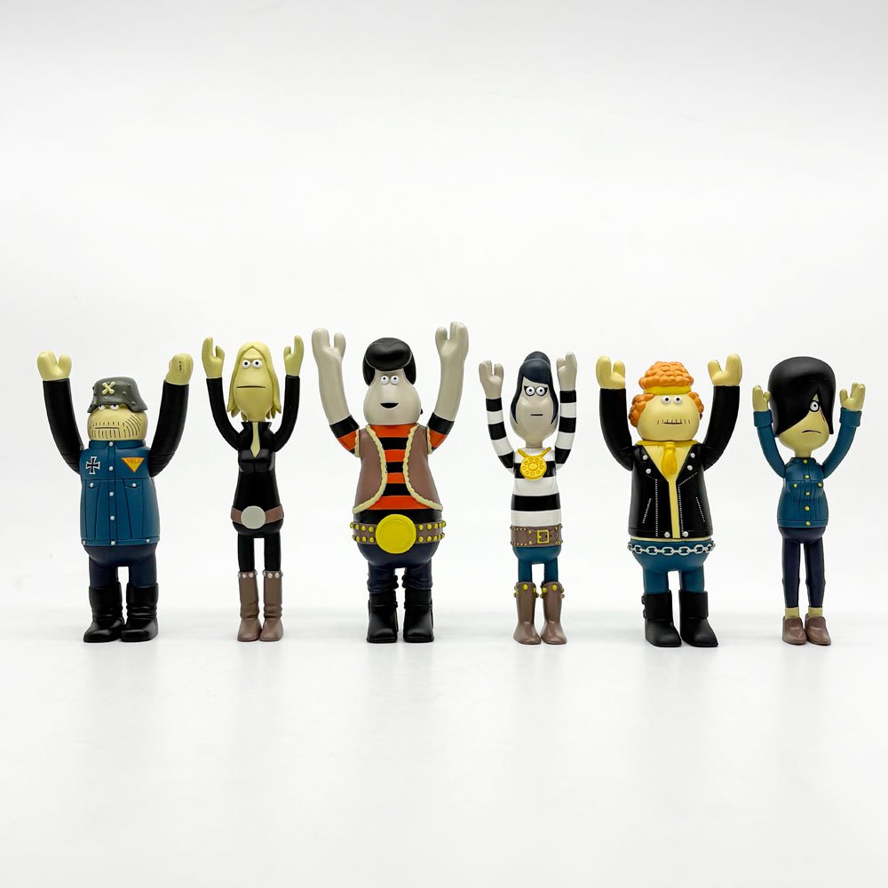 ジェームス・ジャービス James Javes アモストイ AMOS TOY インクラウド IN-CROWD Forever Sensible M.C. フィギュアセット 6体入り プラスチック製 2003年 イギリス 廃番 希少 ●