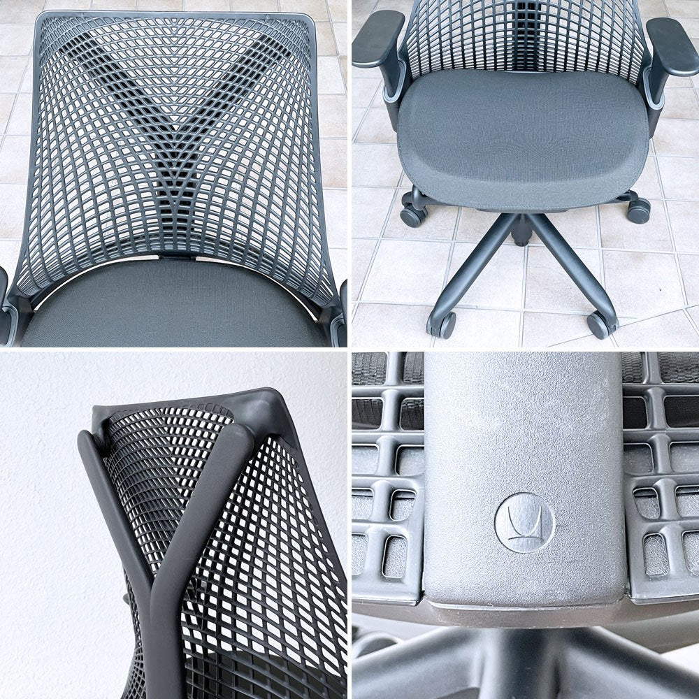 ハーマンミラー Herman Miller セイルチェア SAYL Chair デスクチェア イヴ・ベアール ブラック ◇