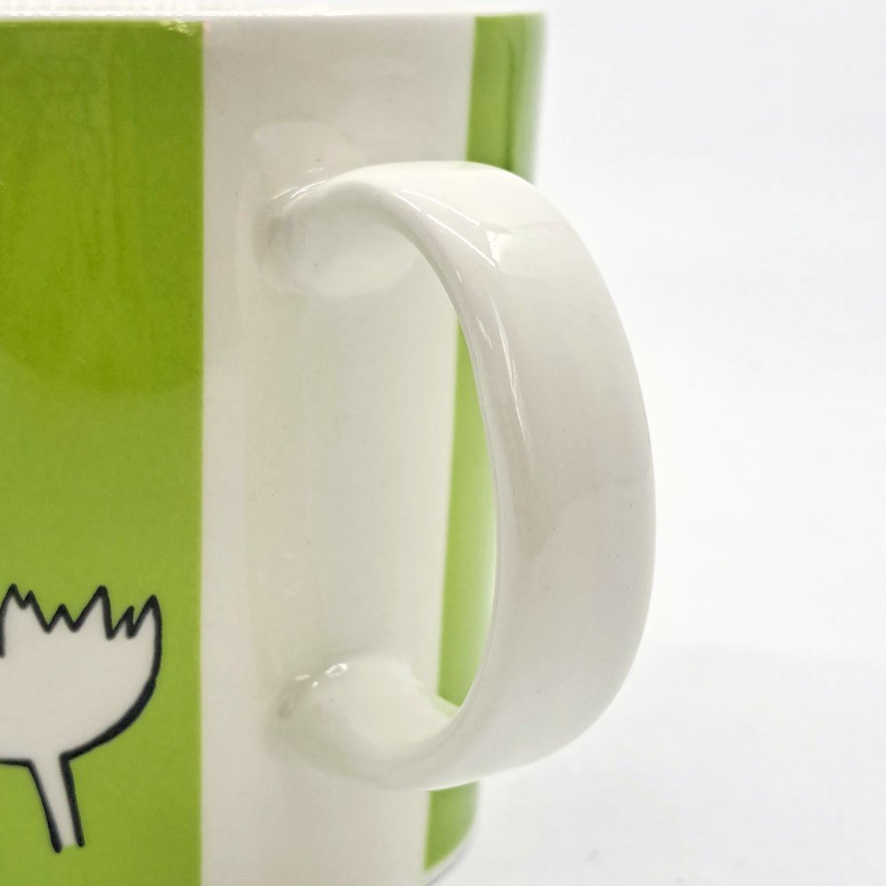 アラビア ARABIA ムーミン Moomin マグカップ トフスランとビフスラン ライトグリーン 廃番 フィンランド 北欧食器 ●